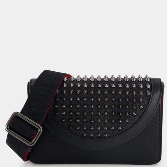 Christian Louboutin Shoulder Messenger Bag Explorafunk Black - Picture 2 of 5